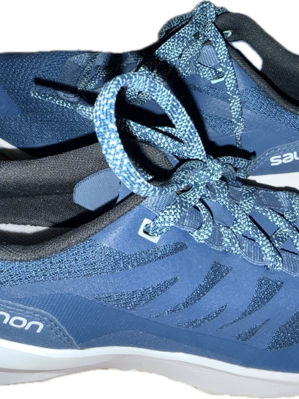 Salomon Teal and Navy Trail Running Shoes, Women’s Size 9, Like New